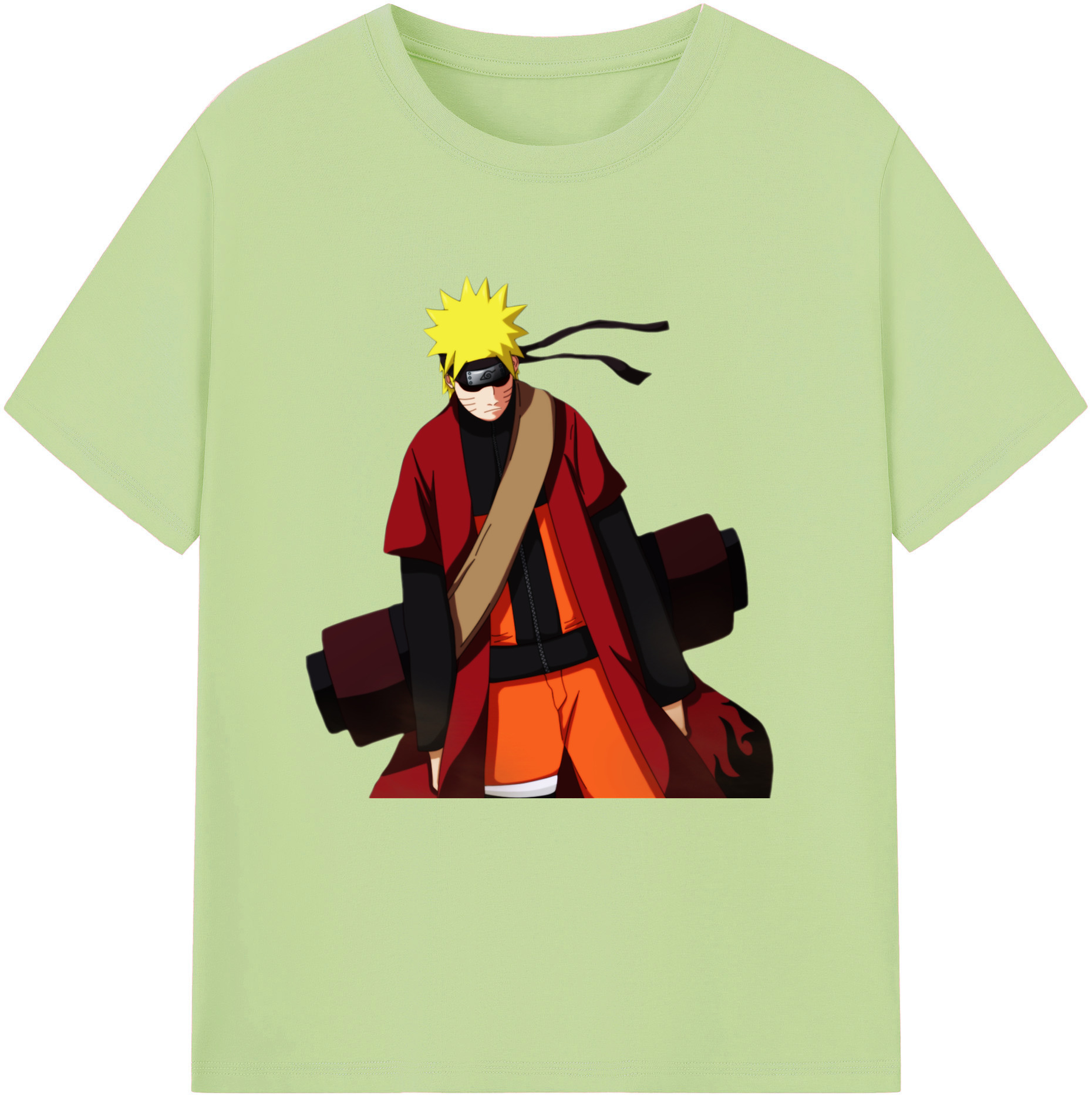 （画像用） NARUTO -ナルト- うずまき ナルト Uzumaki Naruto 綿100％半袖Tシャツ（フロントプリント）